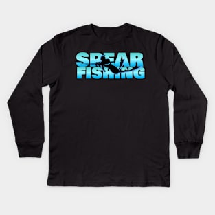 Spearfishing Kids Long Sleeve T-Shirt